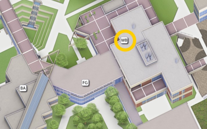 UVU map showing WB building location