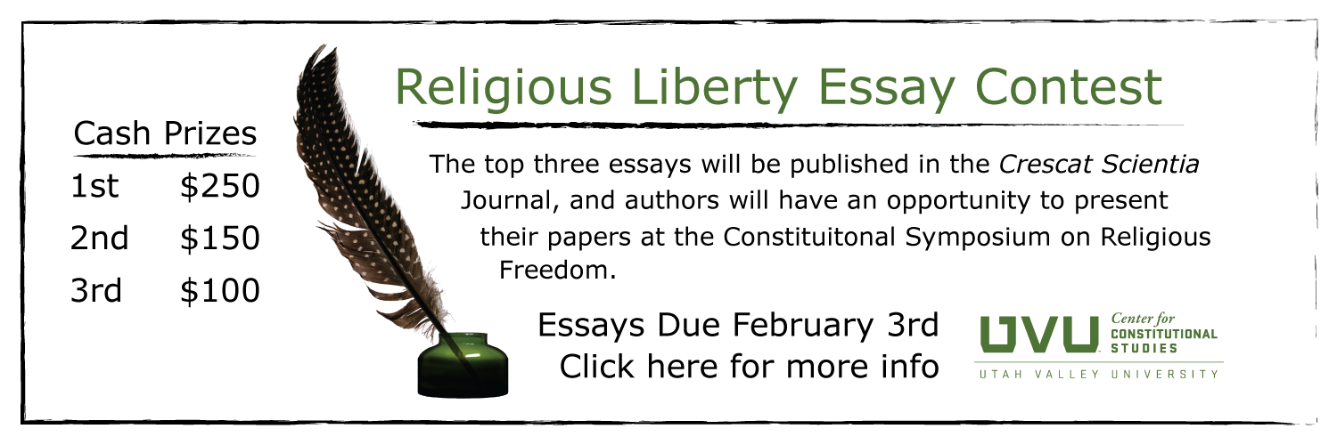 Religious Liberty Scholarship Essay Contest
