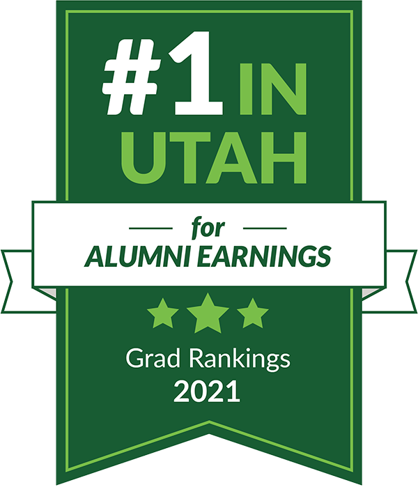 #1 in Utah for Alumni Earnings