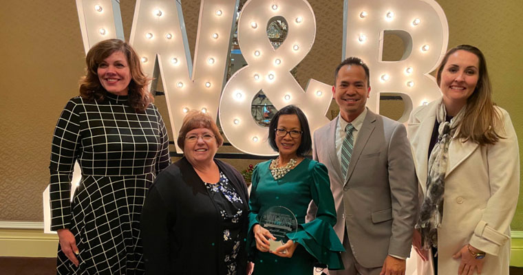 President Astrid S. Tuminez honored at the 46th Annual Women & Business Conference and ATHENA Awards Luncheon.