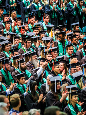 Students at Graduation