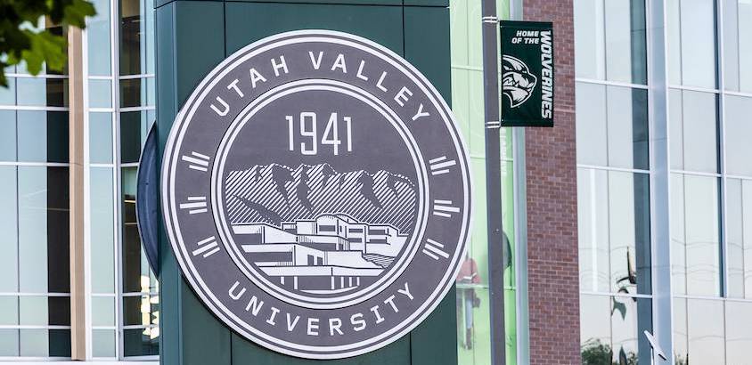 Image of the UVU sign
