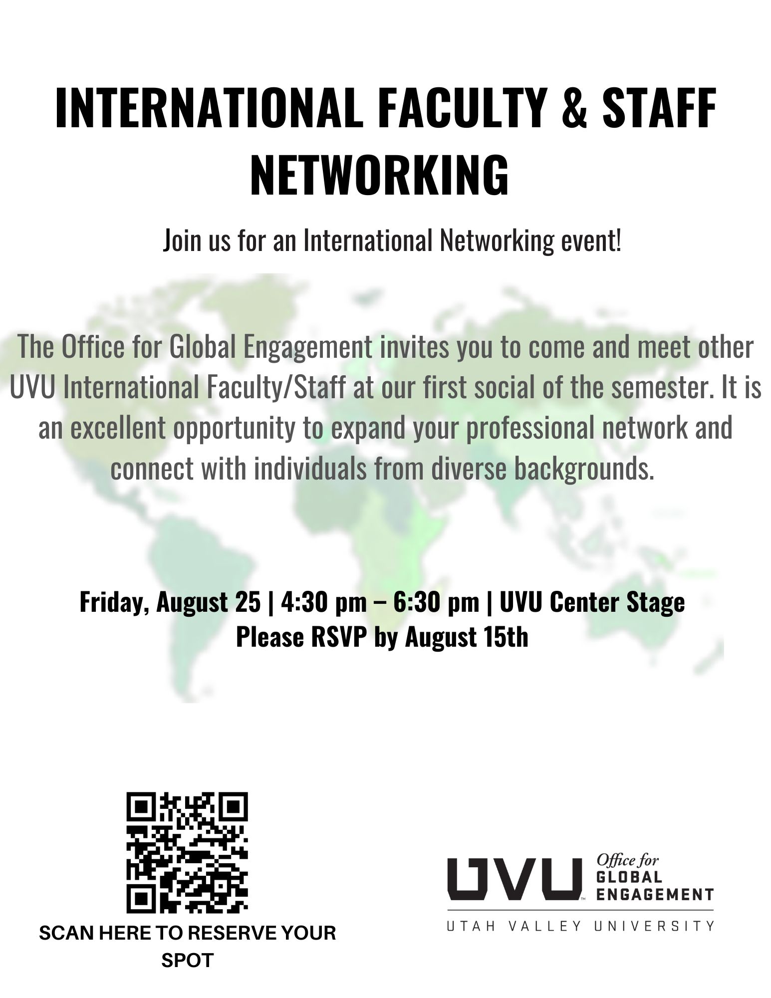 International faculty and staff networking