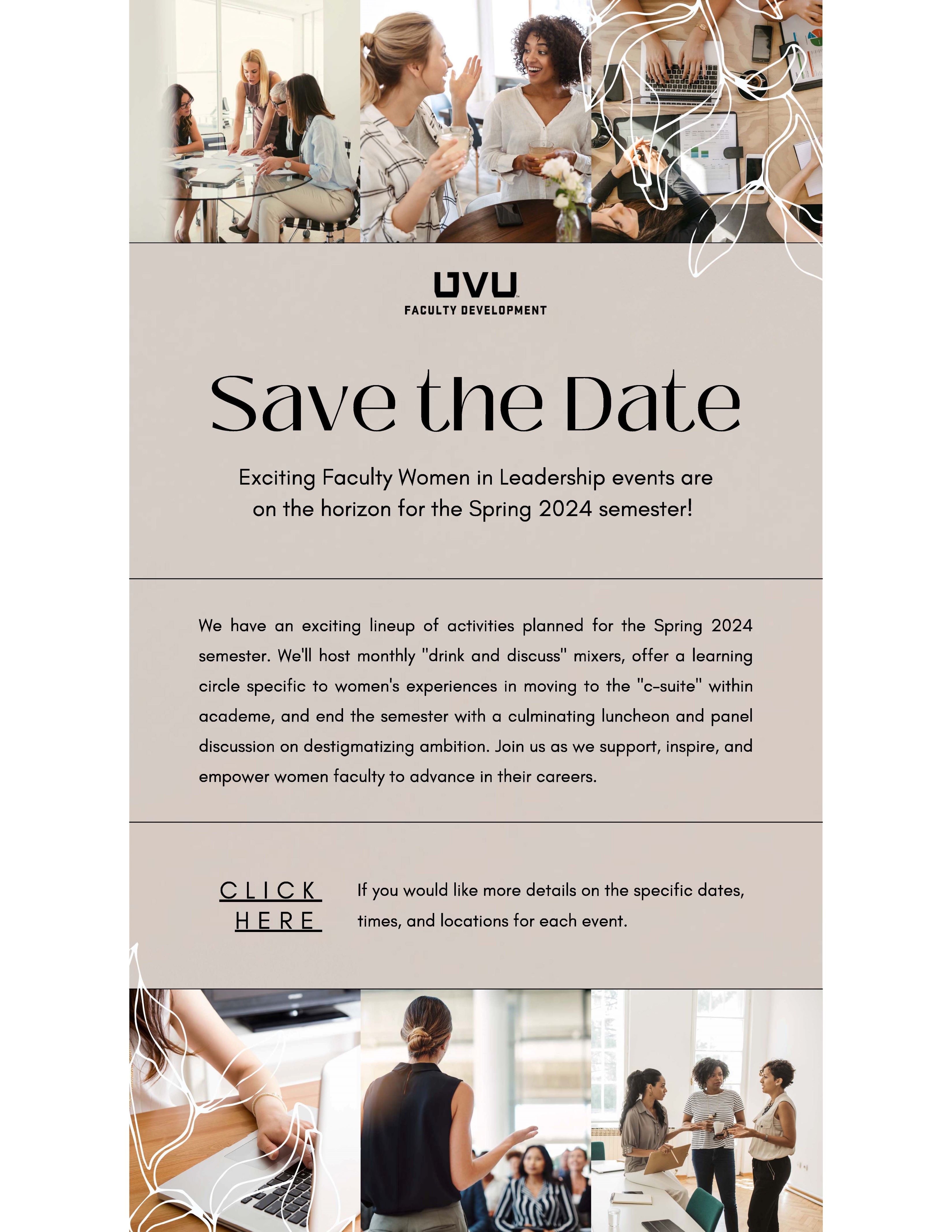 Save the Date: Faculty development