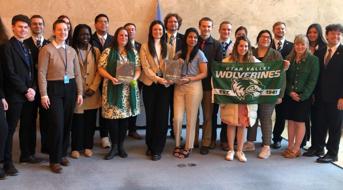UVU students at the UN