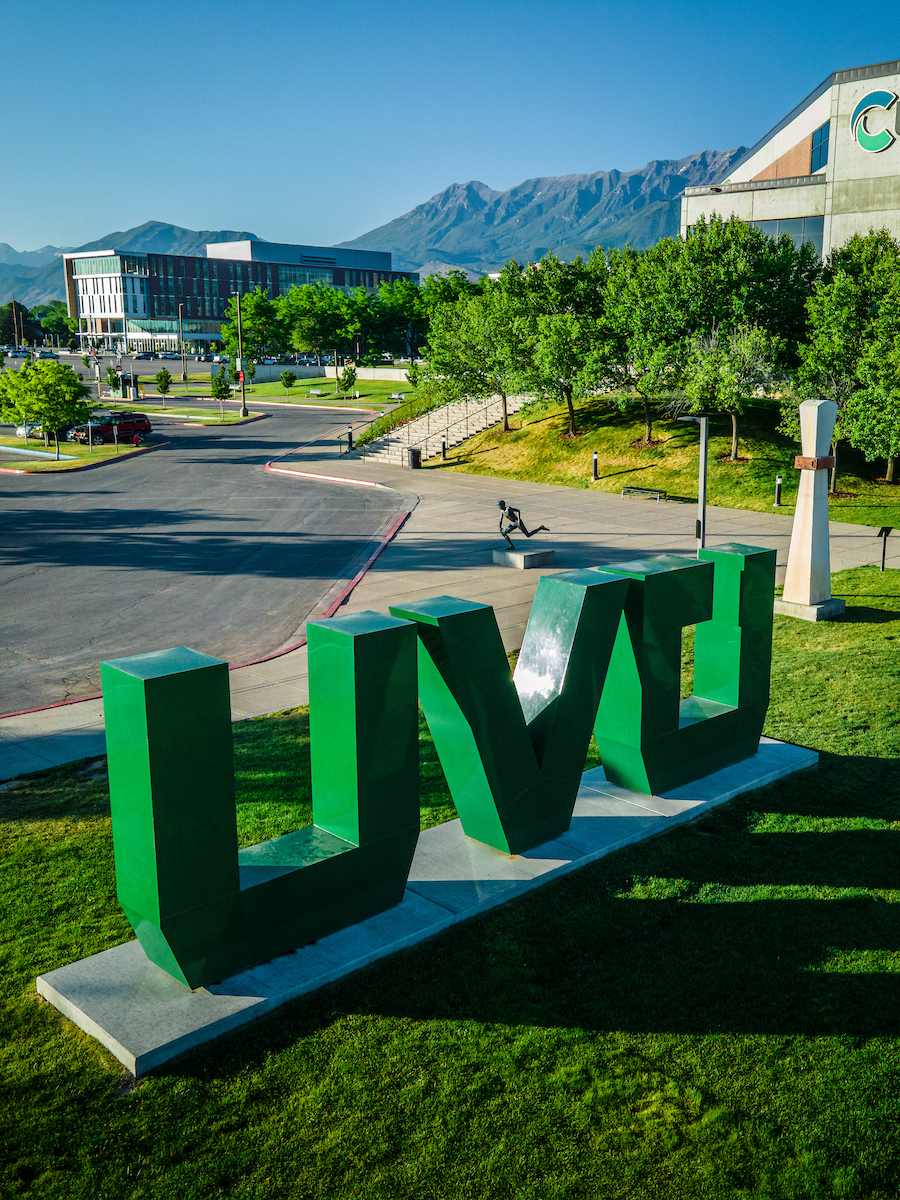 image of the UVU sign