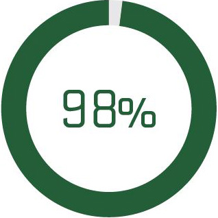 98 percent