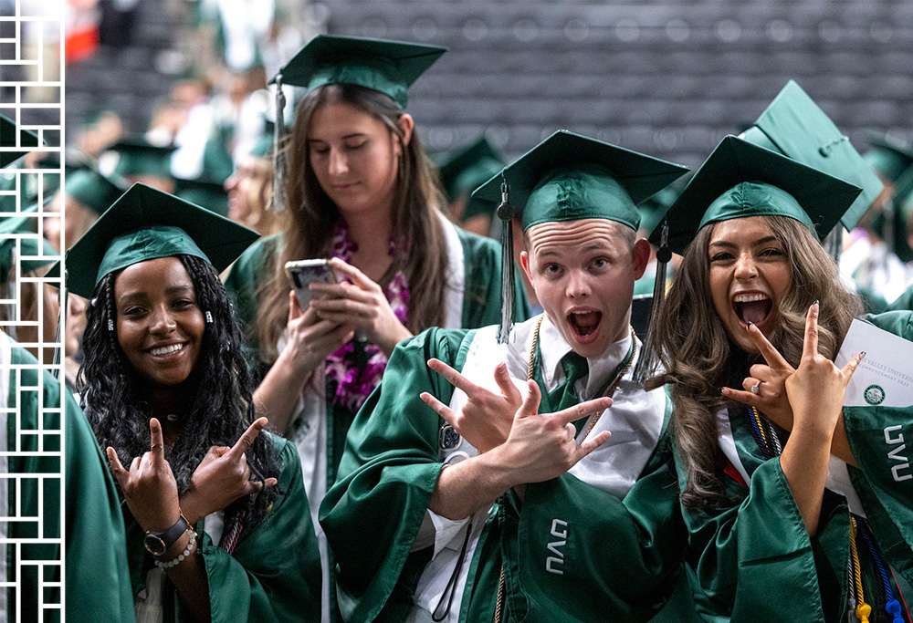 students graduating