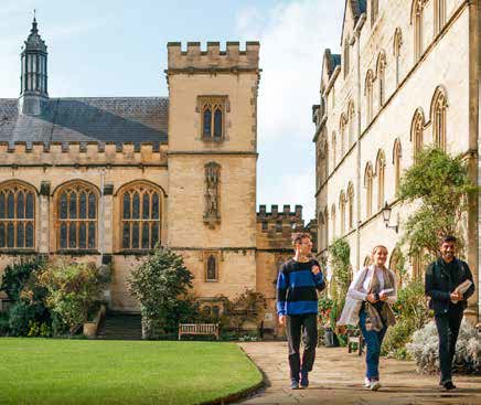 student on campus