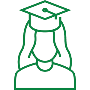 female graduate icon