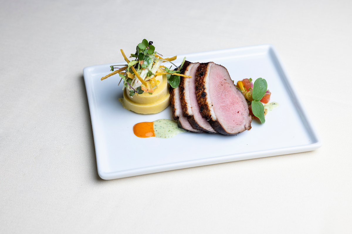 first course food plate