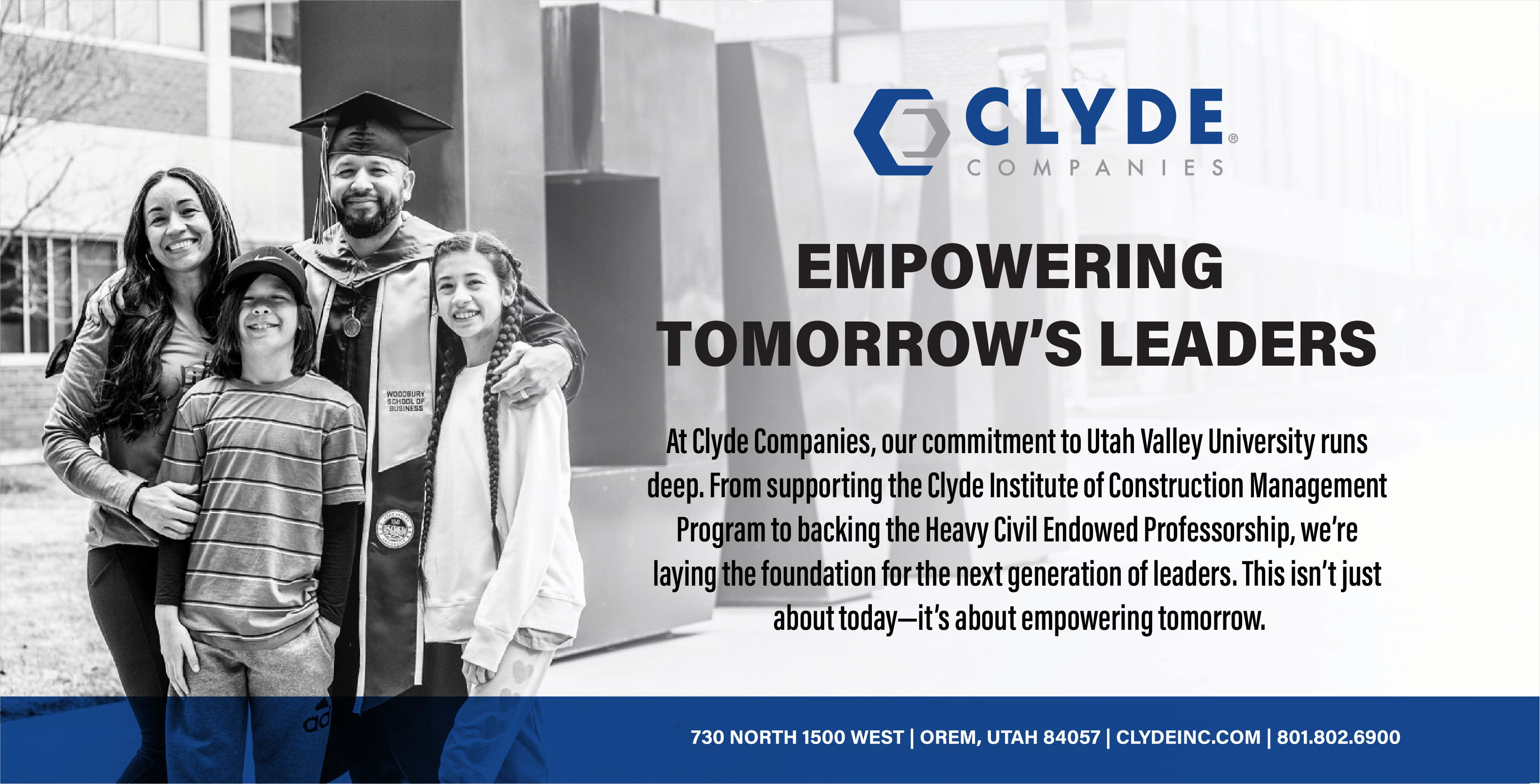 clyde companies ad for empowering tomorrow's leaders