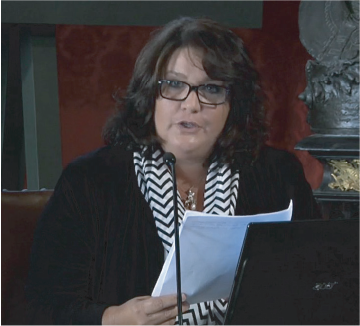 Picture of Dr. Marconi giving a talk