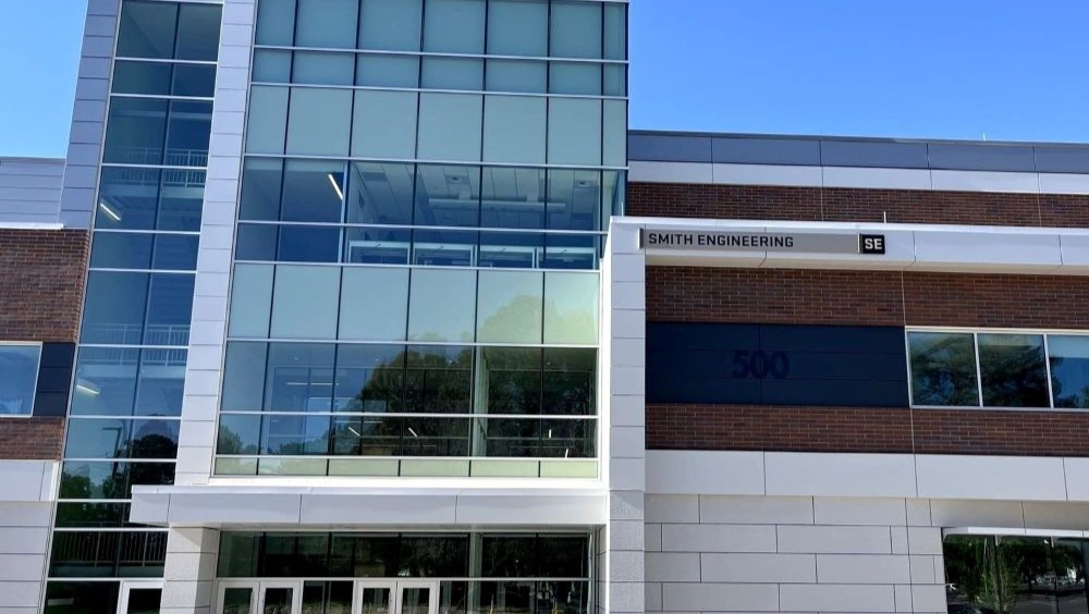 The new Scott Smith College of Engineering and Technology building overlooking UVU campus