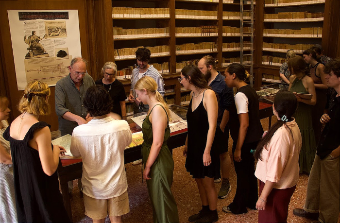 UVU Faculty and Students and Fabrizio Diozzi, Former Director of the Officina dei Papiri Ercolanesi Marcello Gigante