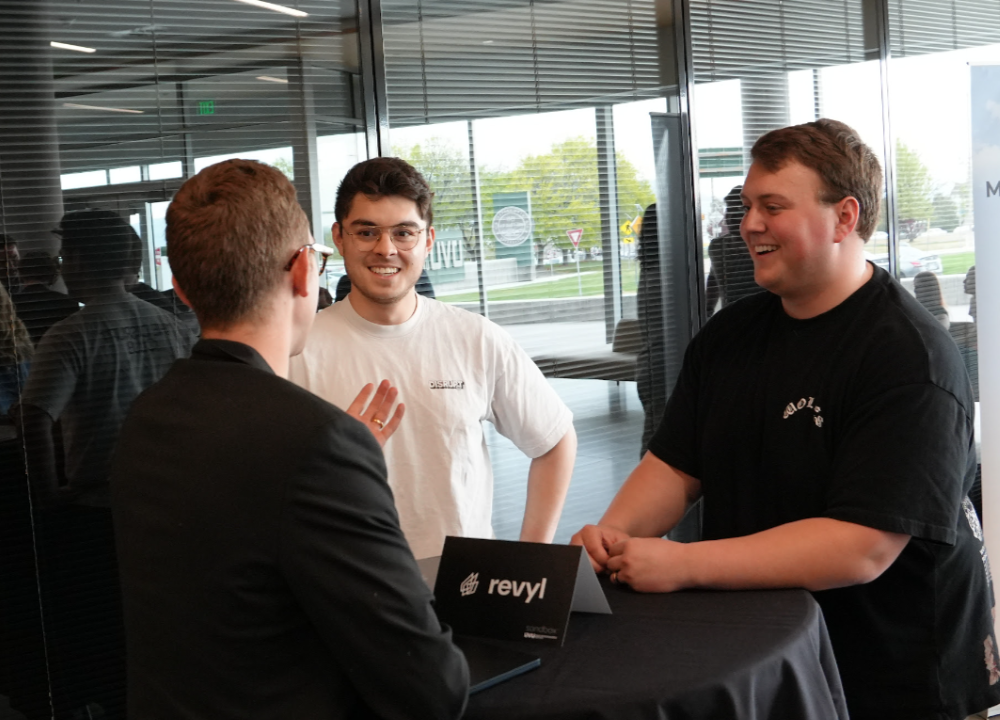 Revyl founders: Sean Frasure and Ethan Rasmussen at 2026 Sandbox Demo Day