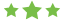 3 green stars.