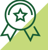 Line icon of an award medal.