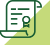 Line icon of a degree.