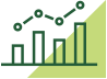Line drawing of increasing graphs.