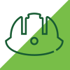 Line icon of a backpack.