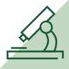 Line icon of a microscope.