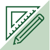 Icon of office supplies.