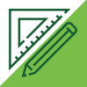 Line icon of a backpack.