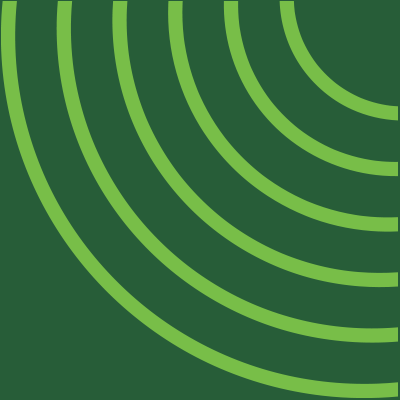 Decorative green nesting green lines.