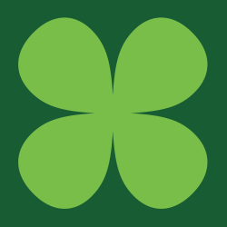 Simple clover icon.
