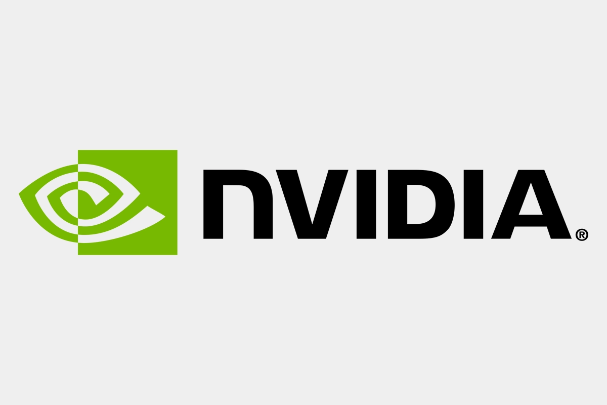 Nvidia logo. Nvidia logo.