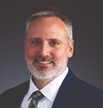 Headshot of Jim Mortensen, vice president of Finance at UVU. 