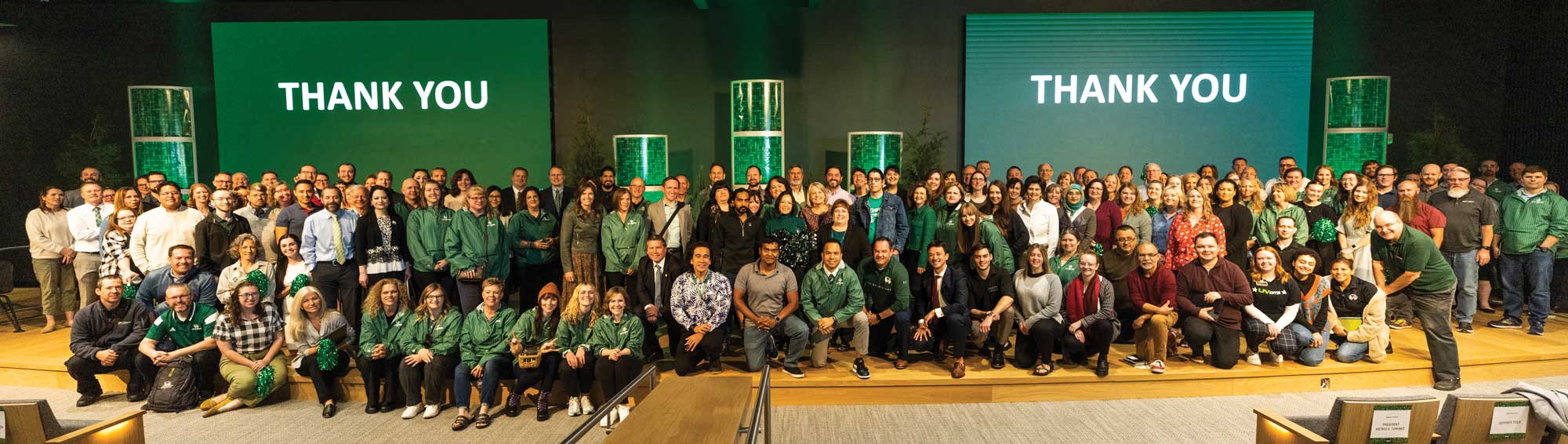 UVU launched EverGREEN with a special kick-off celebration for all faculty and staff, followed by a public announcement at the President’s Scholarship Ball.