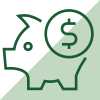 Icon of a piggybank.