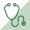 Icon of a stethescope.