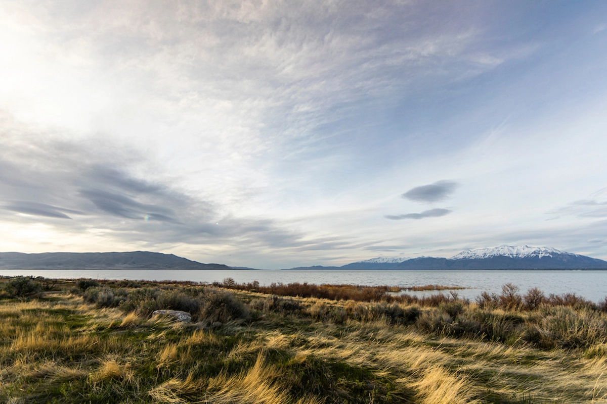 Landscape photograph of Utah Lake. Landscape photograph of Utah Lake.