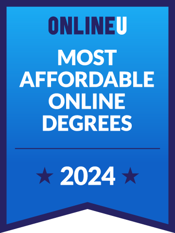 Online U 2024 seal for most affordable online colleges