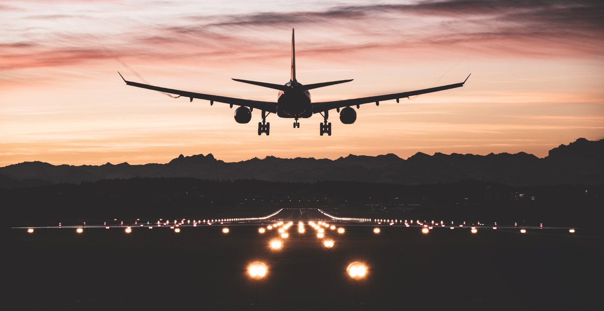 airplane on a runway