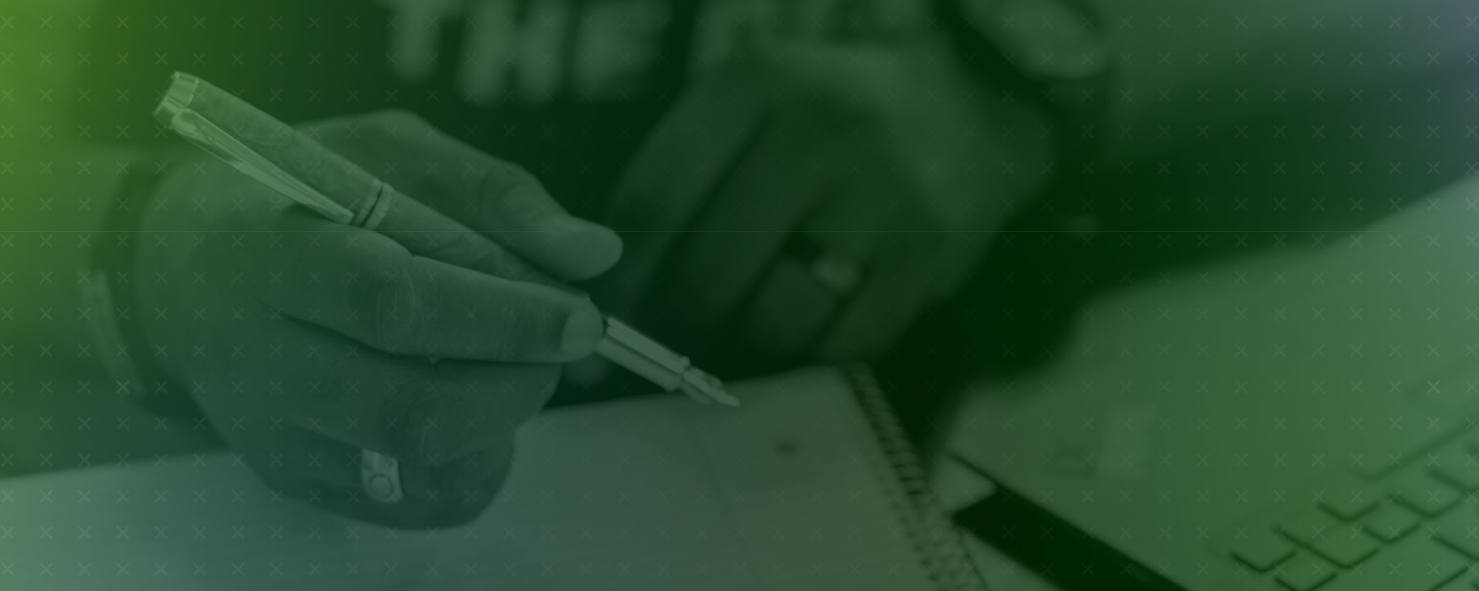 closeup of person writing on document