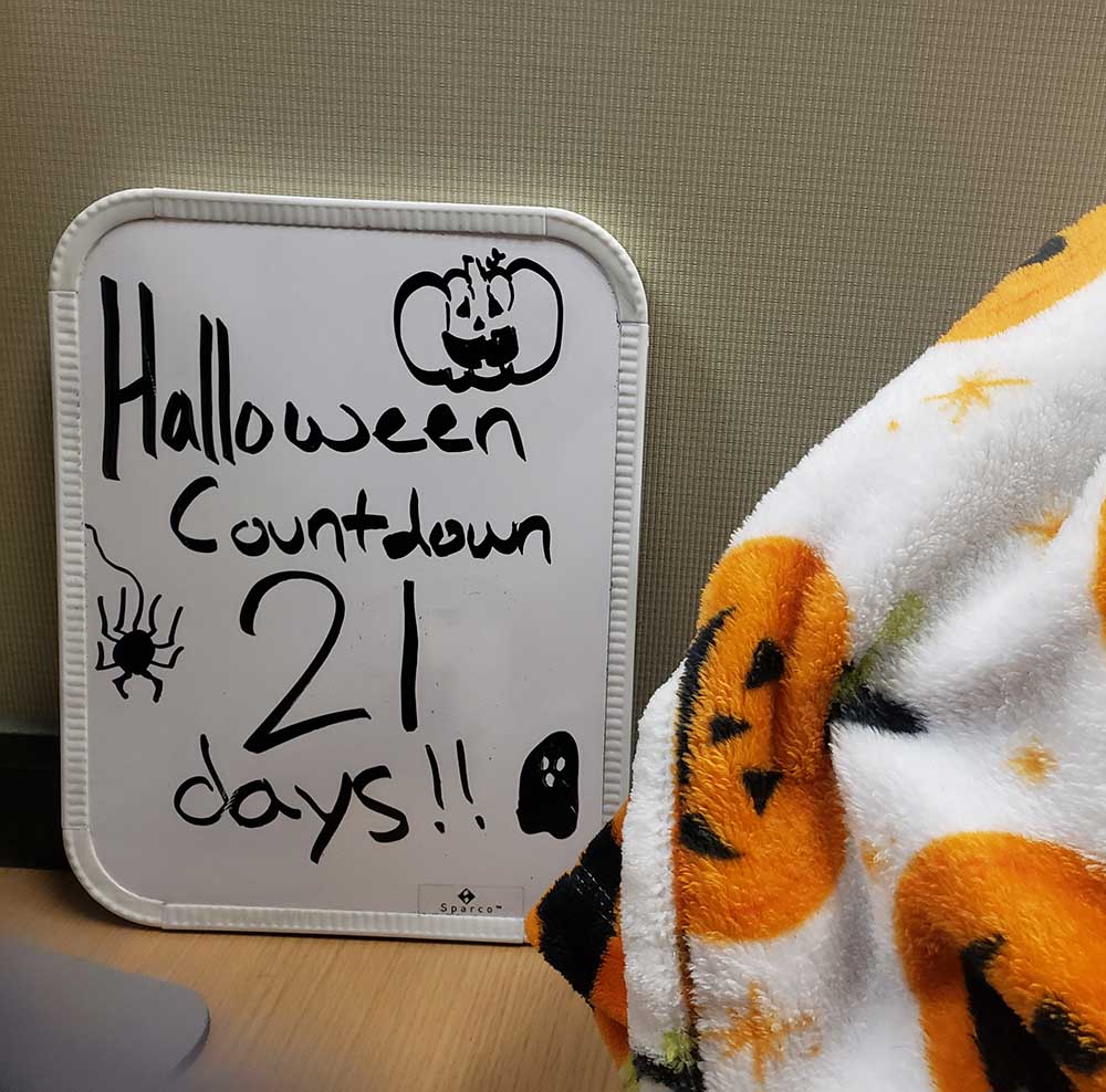 Jolie's Halloween countdown