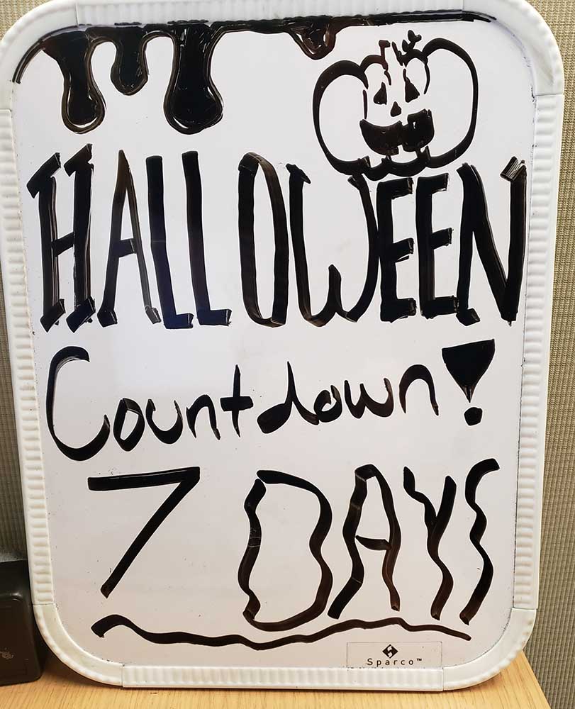 Jolie's Halloween countdown 10-24-22