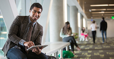 Student with Tablet Computer