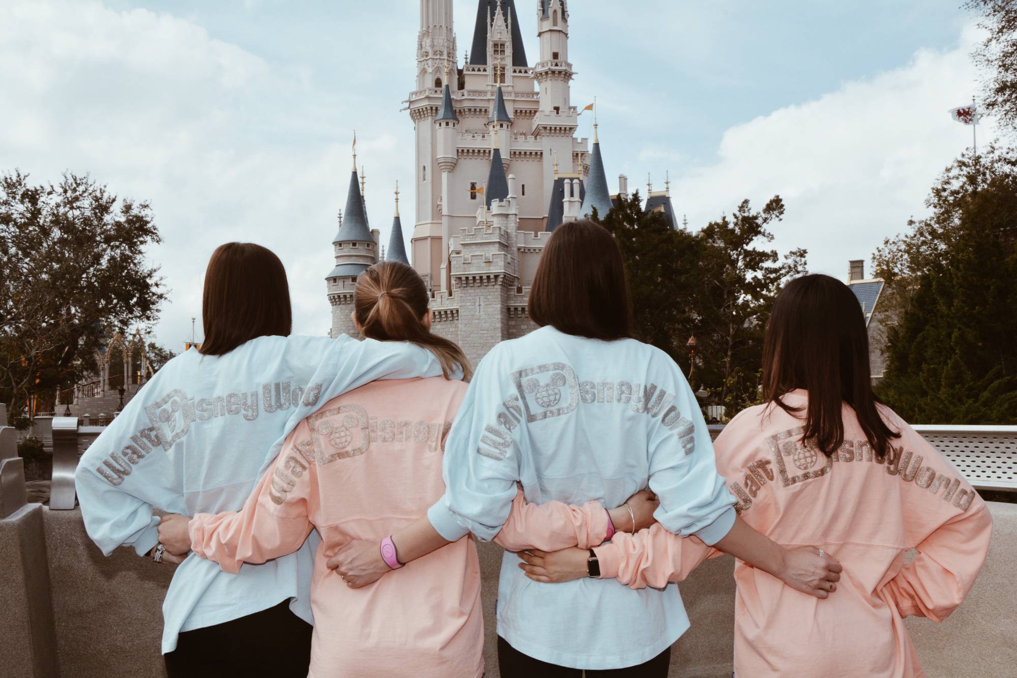 Girls in front of Cinderella