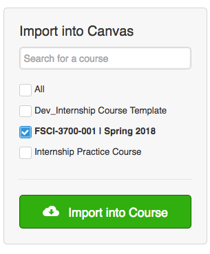 Last Step of Canvas Course Import