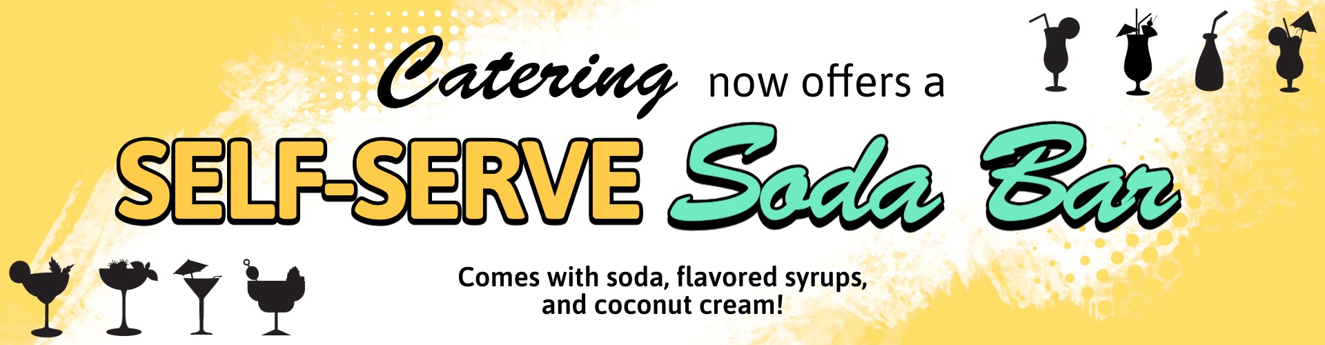 Catering now offers a self-serve soda bar
