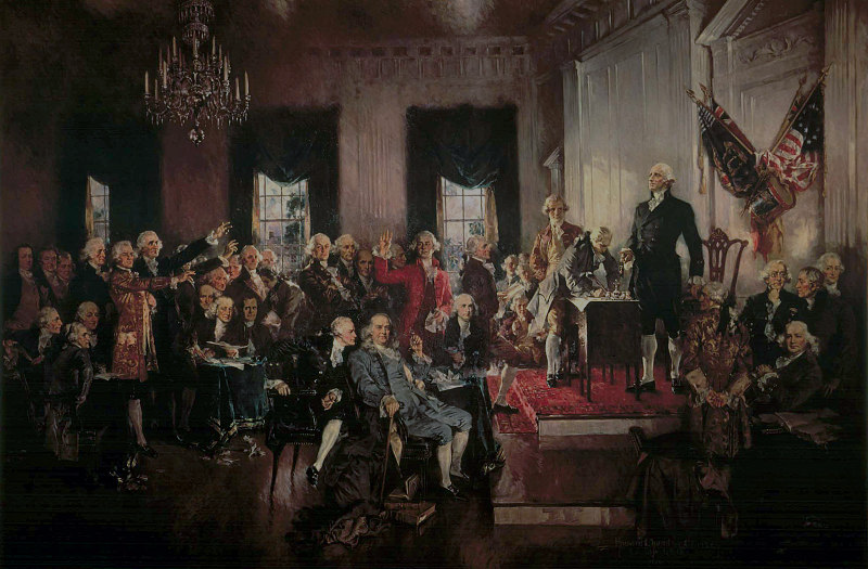 Painting of the signing of the constitution