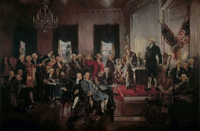 Painting of the signing of the Constitution