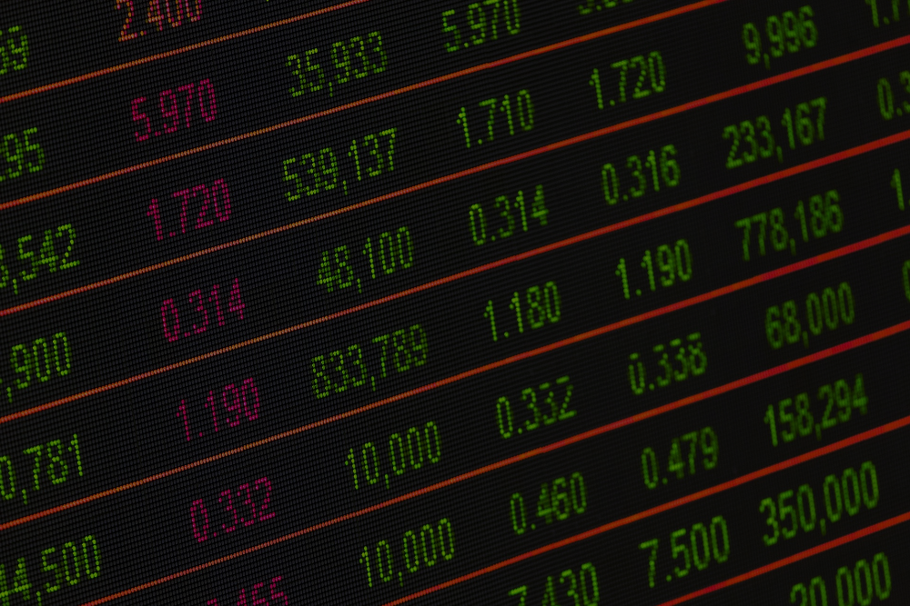  Photo of a stock market screen