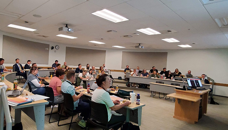 Image of teachers during a conference