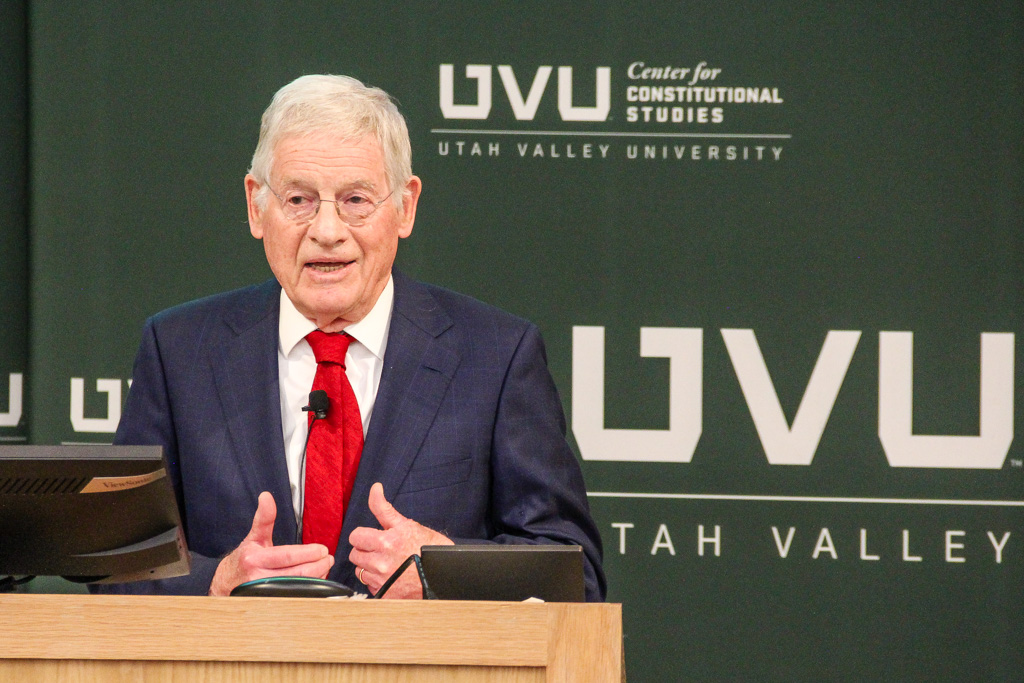 Harvey Mansfield at UVU - Oct. 25, 2023